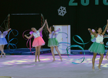 New Year party organized by Azerbaijan Gymnastics Federation. Baku. Azerbaijan, Dec.24, 2015